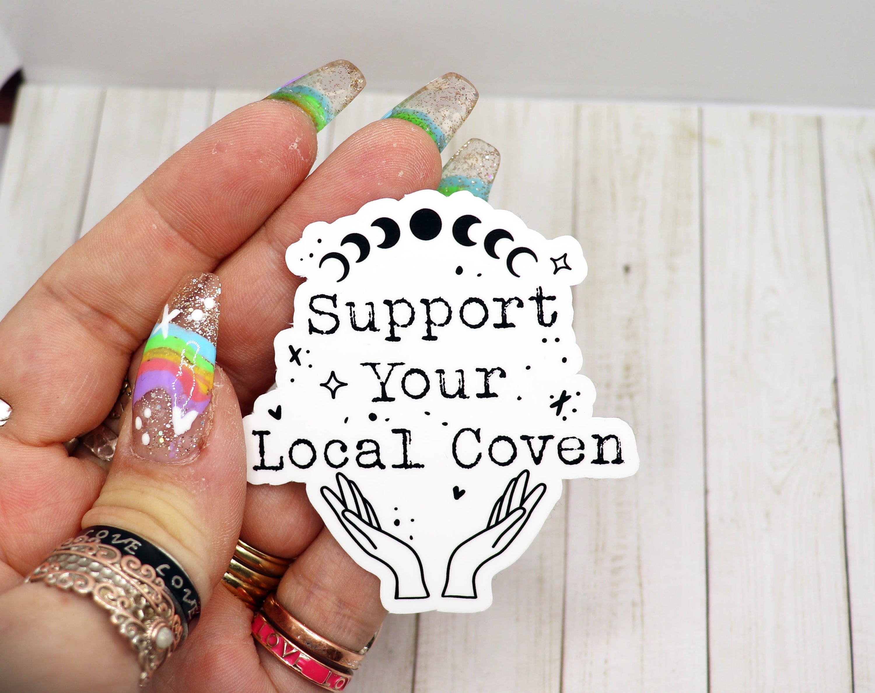 Support Your Local Coven Vinyl Sticker