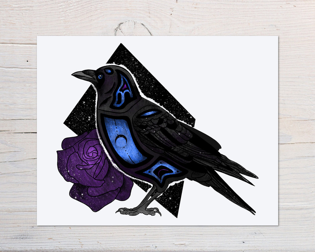 Raven Art Print - Clyde, 2021