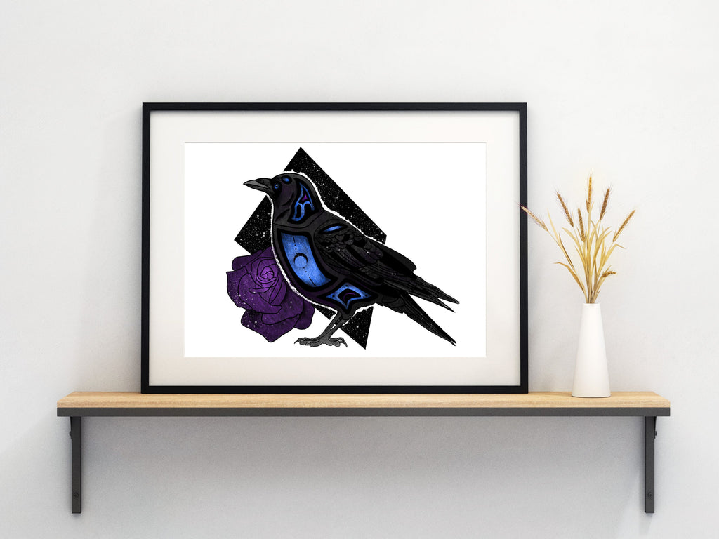 Raven Art Print - Clyde, 2021