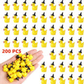 Mini Resin Duck Tiny Ducks Witch Hat Miniature for Craft Dollhouse