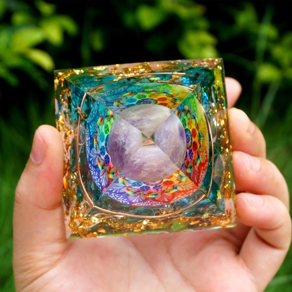Spiritual Energy Orgone Crystal Pyramid