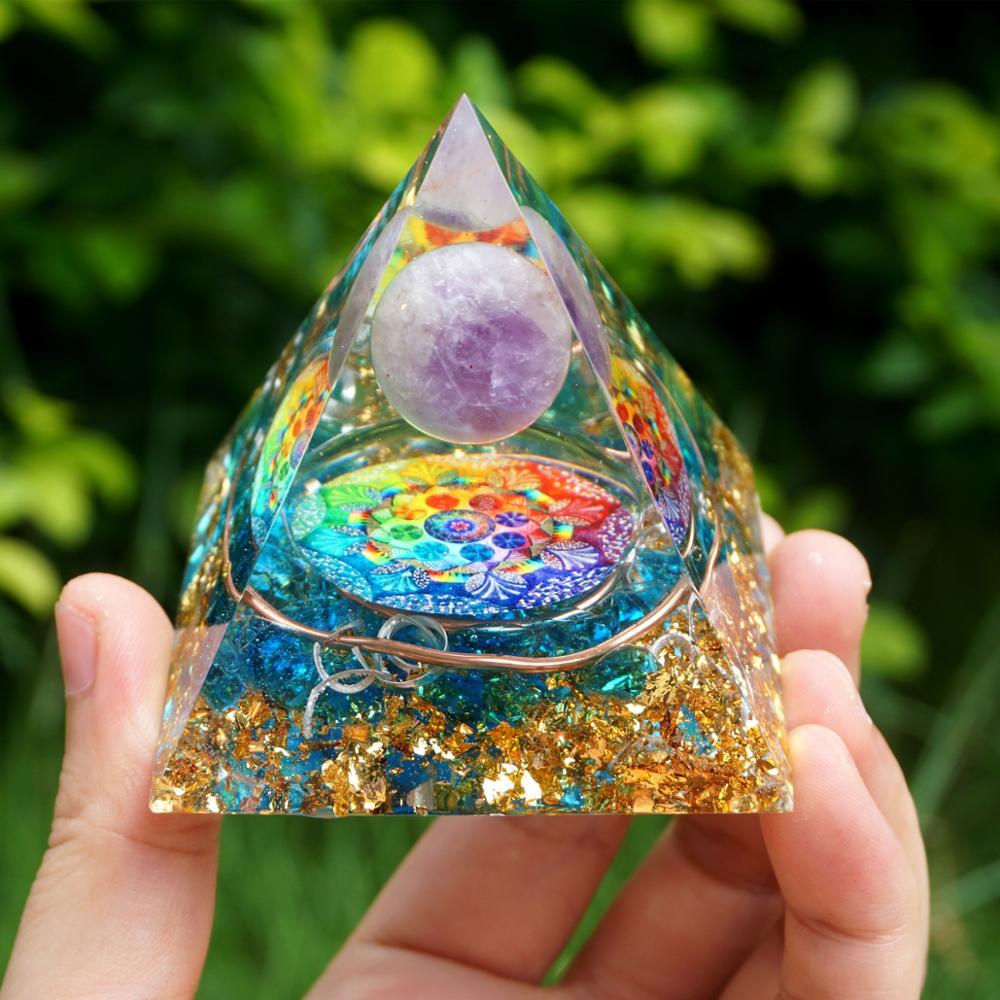 Spiritual Energy Orgone Crystal Pyramid