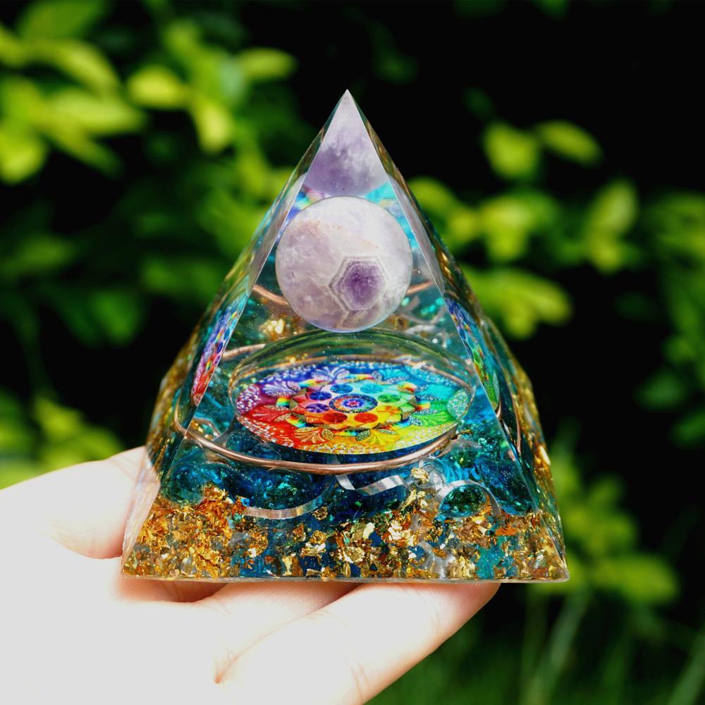 Spiritual Energy Orgone Crystal Pyramid