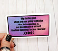 Practical Magic Quote Vinyl Sticker