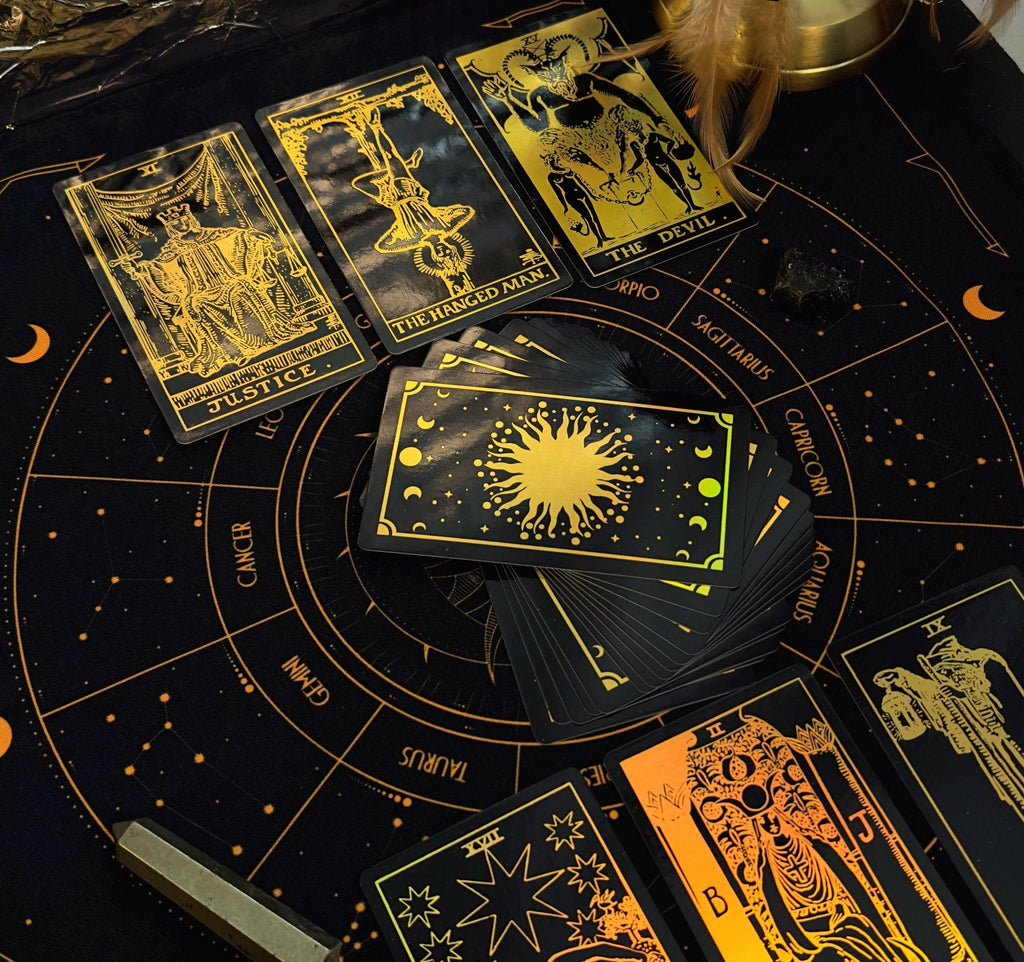 The Smith-Waite Tarot Cards Gold Rainbow Foil